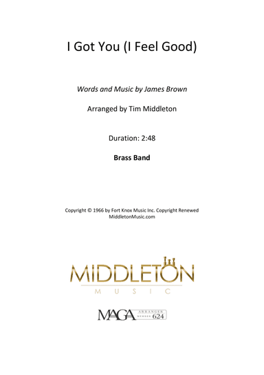 I Got You (i Feel Good) (arr. Tim Middleton)