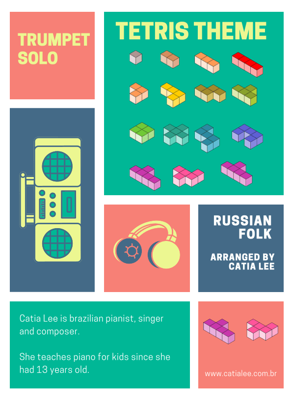 Tetris Theme for Trumpet Solo - Cm (arr. Catia Lee)