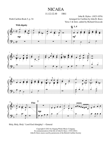 NICAEA (arr. John R. Knox & Richard Giszczak)