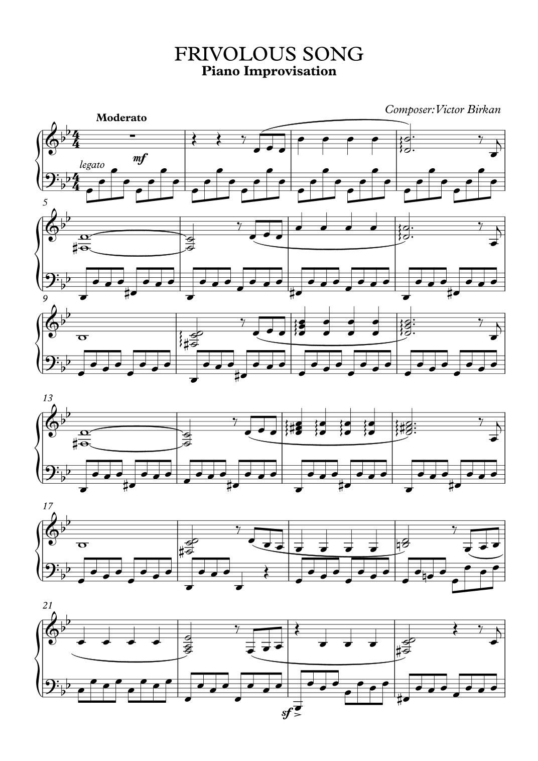 Frivolous Song