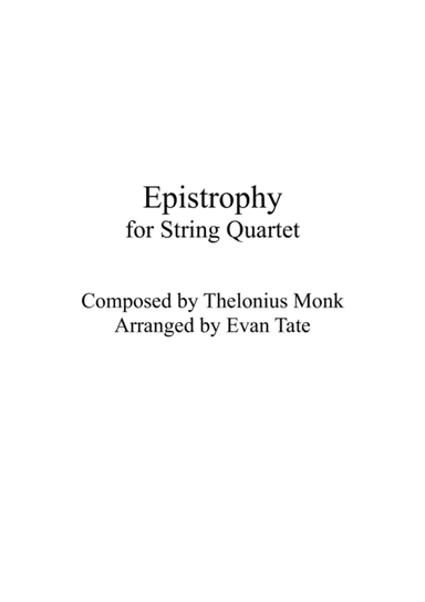 Epistrophy (arr. Evan Tate)