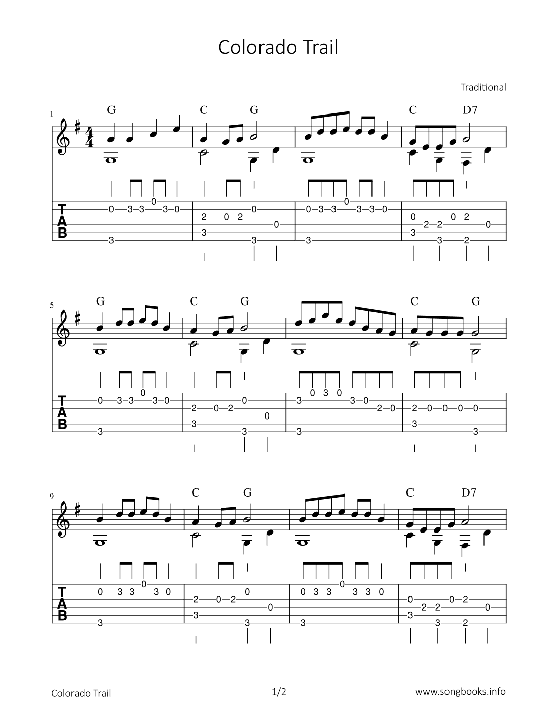 Colorado Trail (arr. Bettina Schipp)