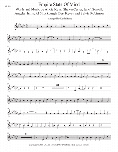 Empire State Of Mind (Part II) Broken Down (arr. Kevin Busse)
