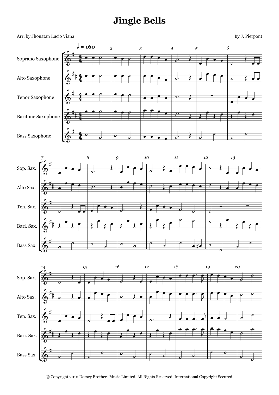Jingle Bells (arr. Jhonatan Lucio Viana)
