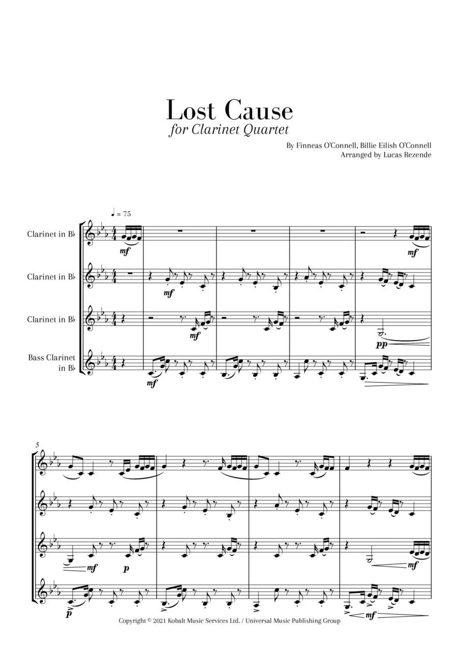 Lost Cause (arr. Lucas Rezende)
