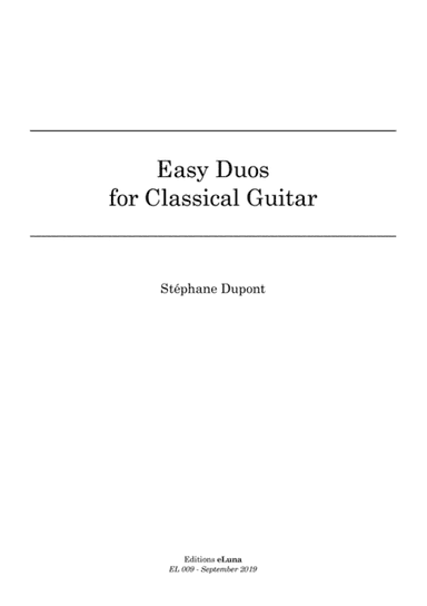 Easy Duos for Classical Guitar