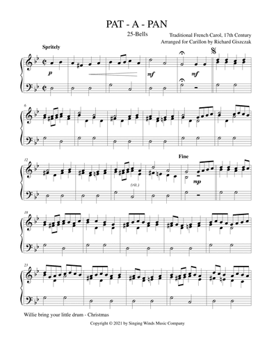 25B. Pat-a-Pan (arr. Richard Giszczak)