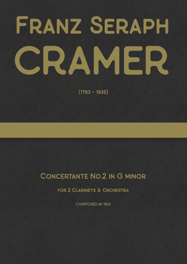 Cramer - Concertante No.2 in G minor for 2 Clarinets & Orchestra (arr. J.G. Cucó Barber)