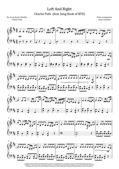 Left And Right (arr. Antje Günther)