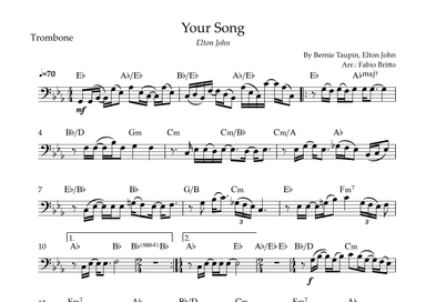 Your Song (arr. Fabio Britto)