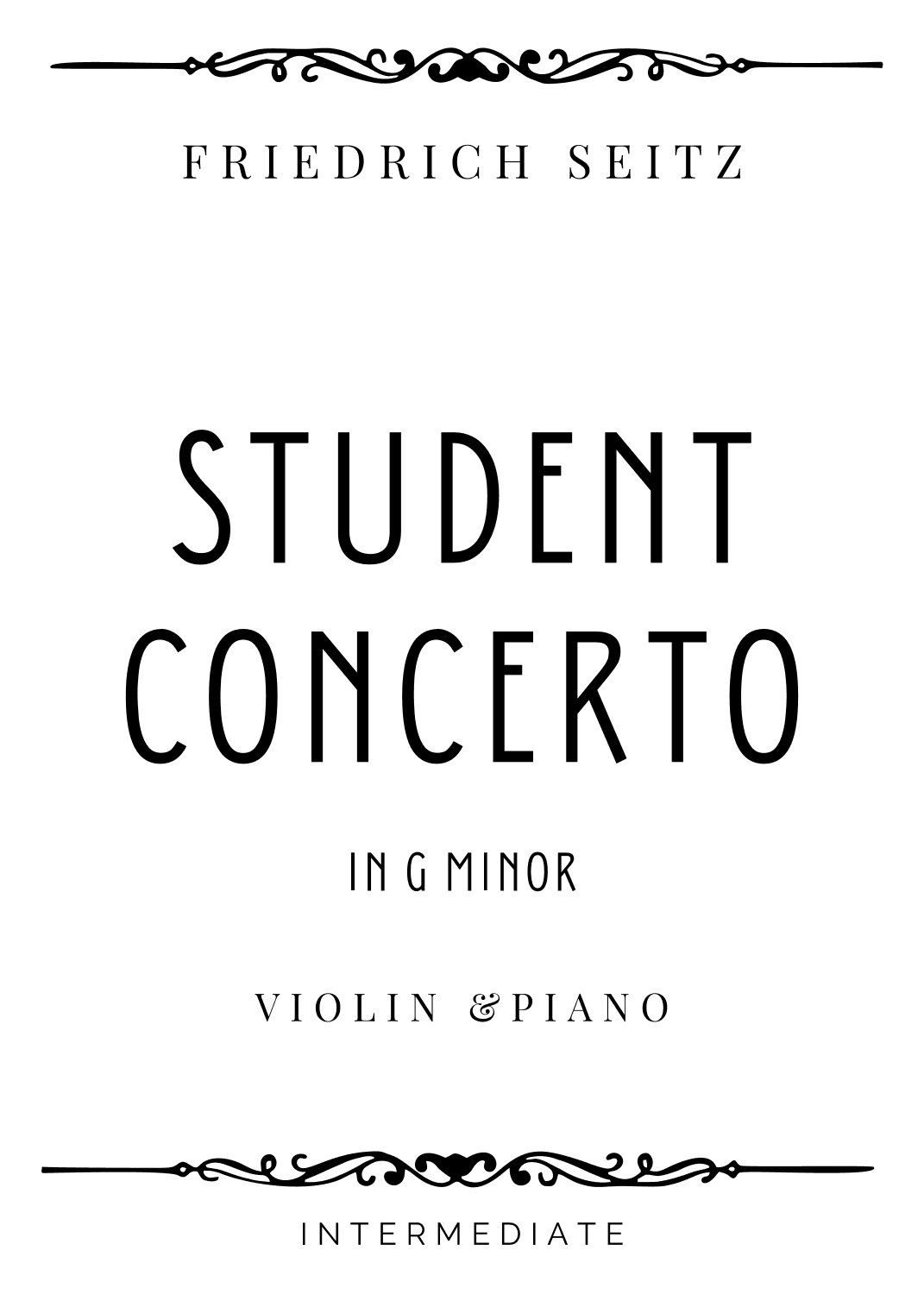 Seitz - Student Concerto No. 3 in G Minor - Intermediate (arr. Piacere Music Sheets)