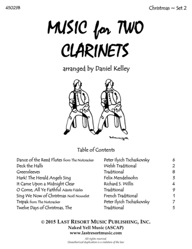 Christmas Duets for Clarinet - Set 2 - Music for Two Clarinets (arr. Daniel Kelley)