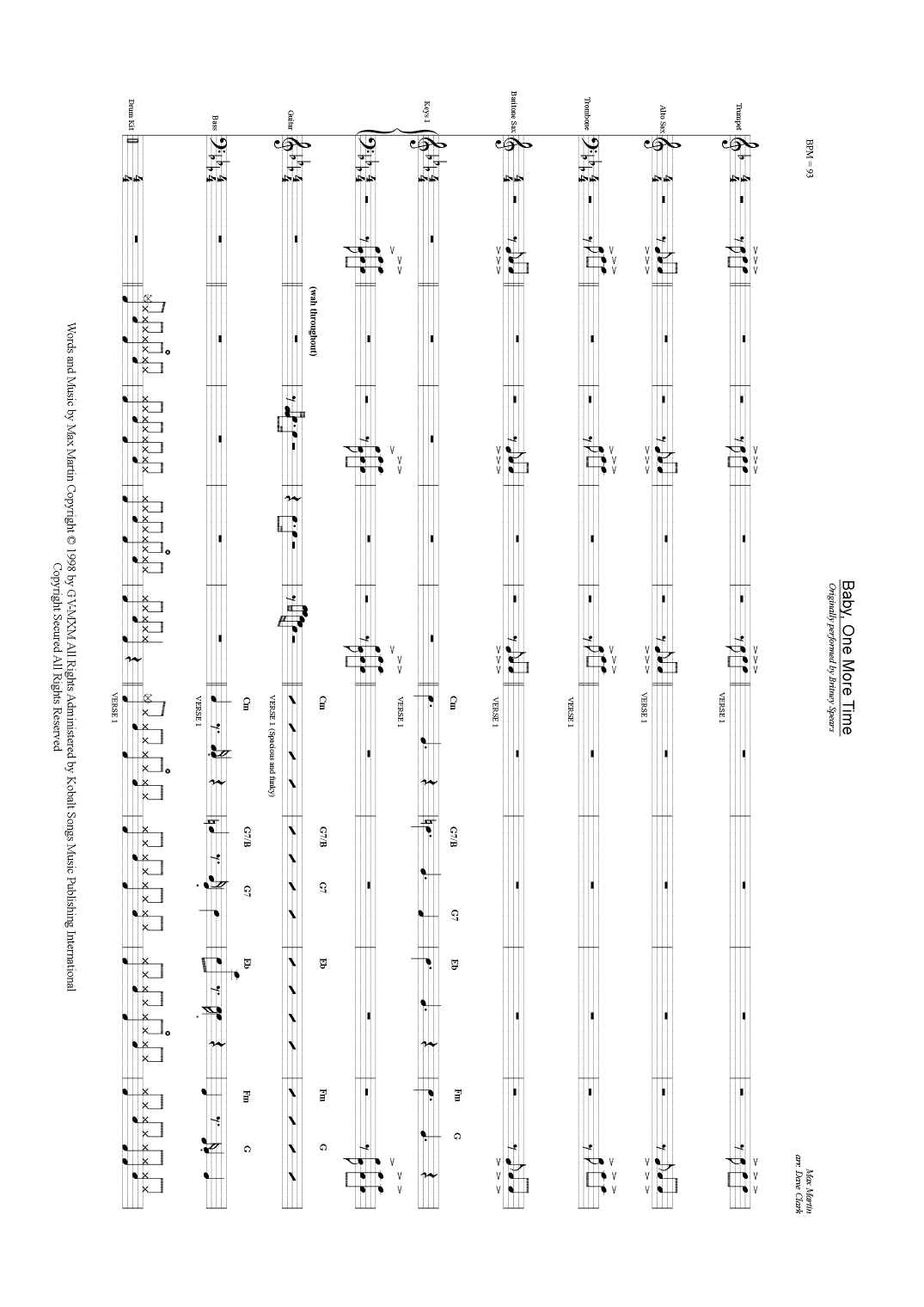 ...baby One More Time (arr. David E. Clark)