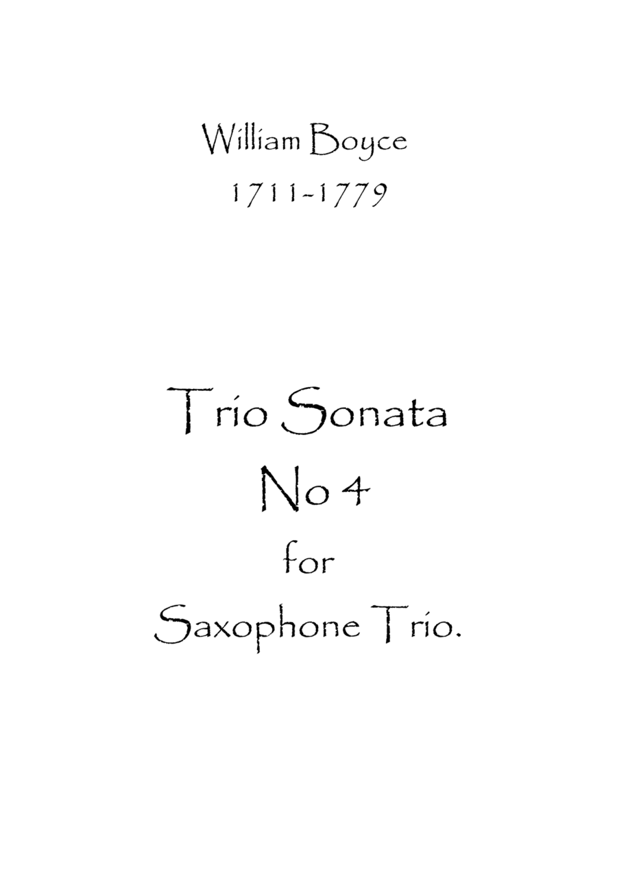 Trio Sonata No.4 (arr. Spence Bundy)