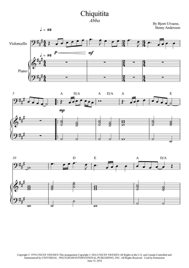 Chiquitita (arr. Wesley S. SIlva)