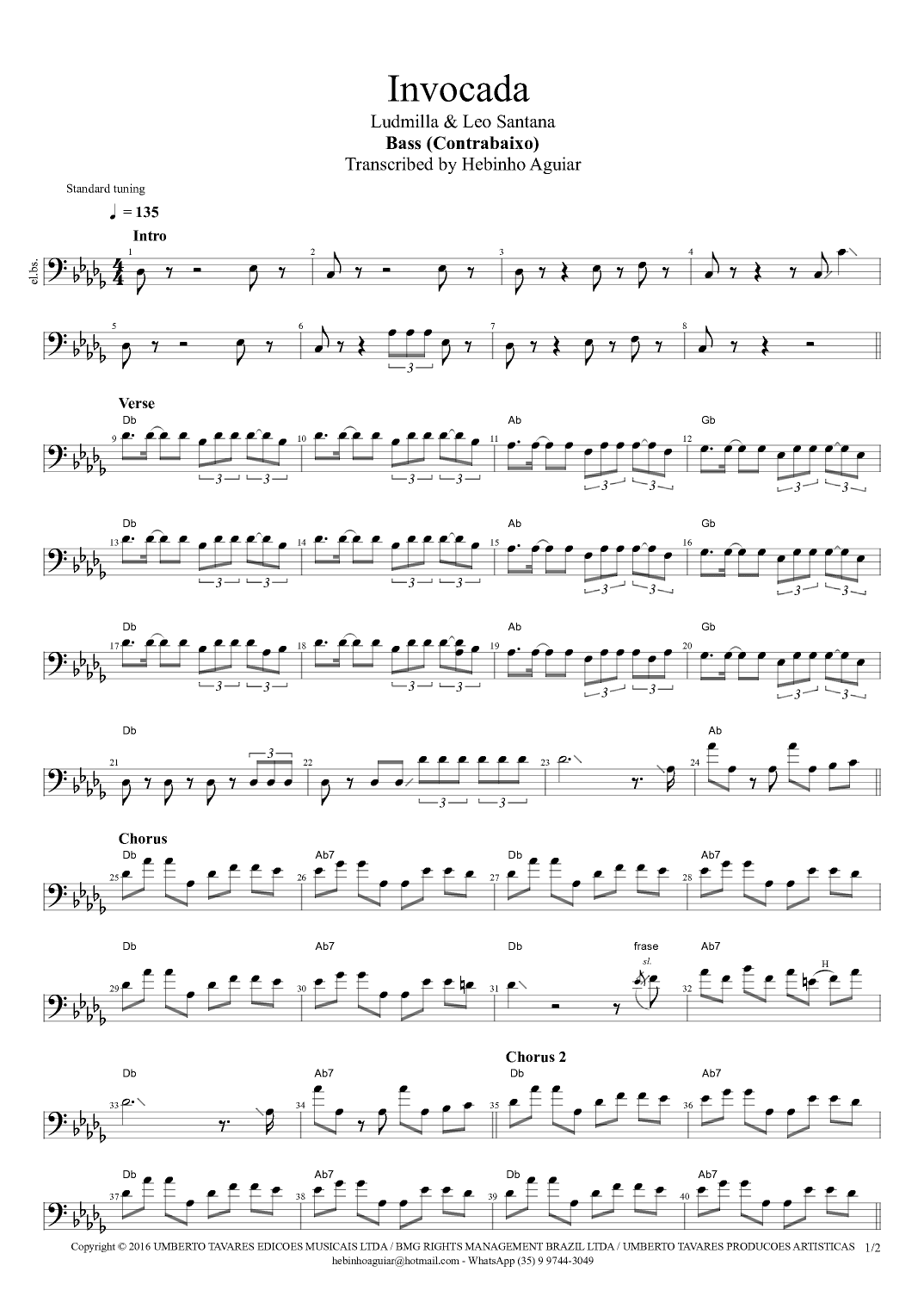 Invocada (arr. @hebinhoaguiar)