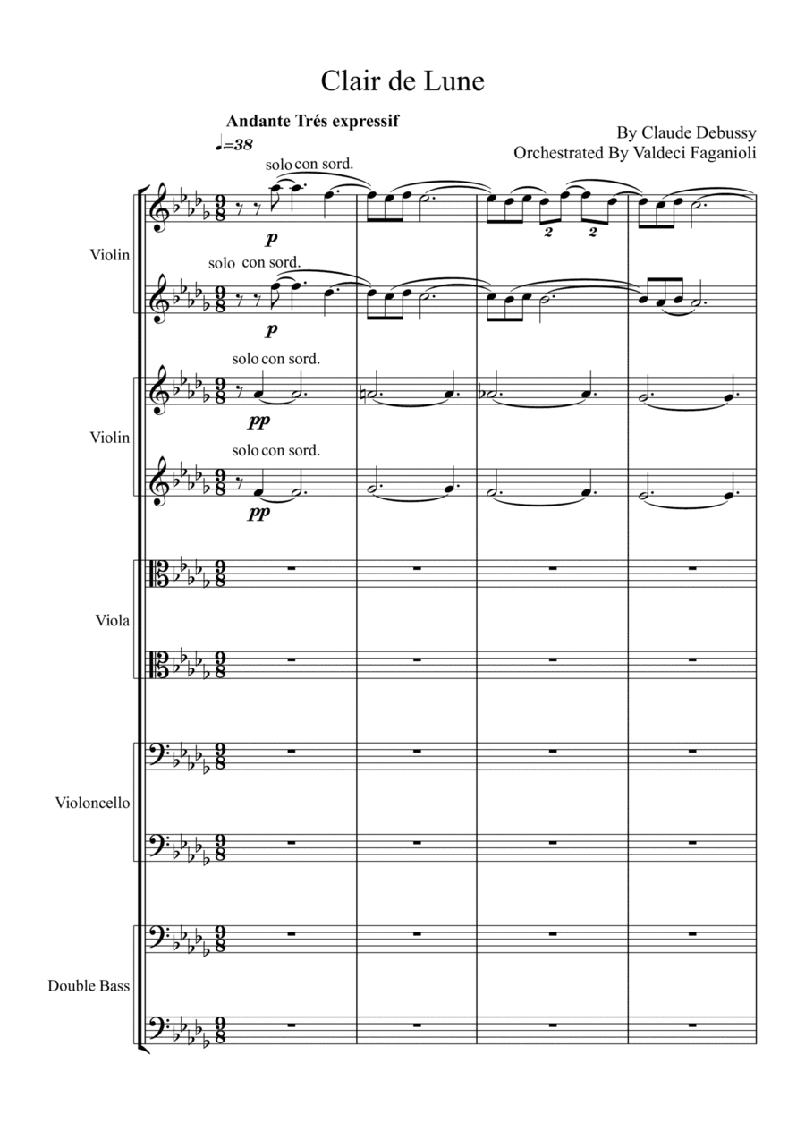 Clair de Lune (arr. Valdeci Faganioli)