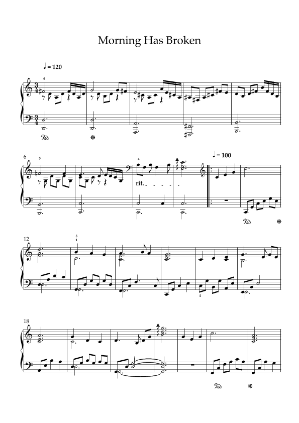 Morning Has Broken (arr. Lubos Zeman)