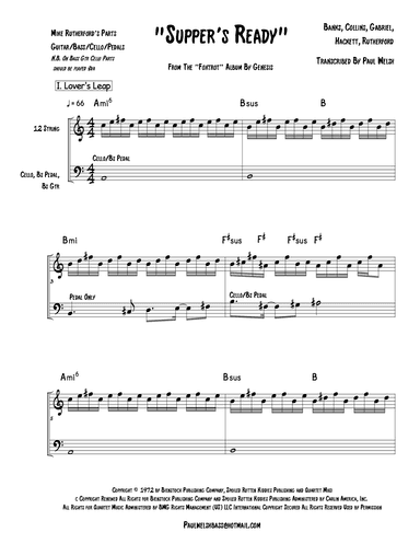 Supper's Ready (arr. P Welsh)