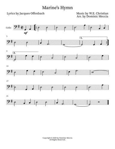 Marine's Hymn (arr. Dominic Meccia)
