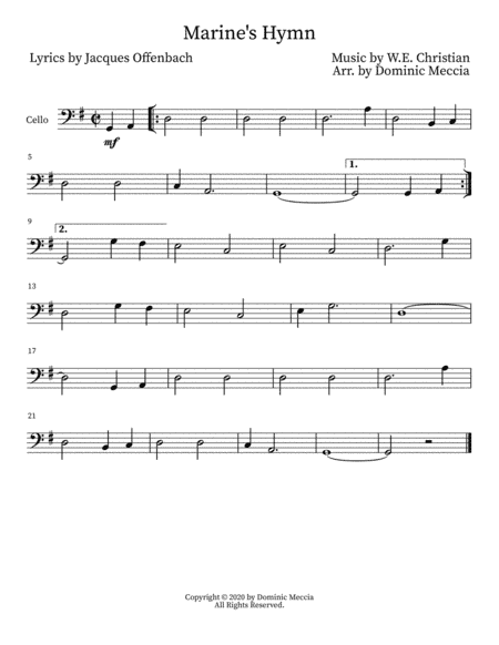 Marine's Hymn (arr. Dominic Meccia)