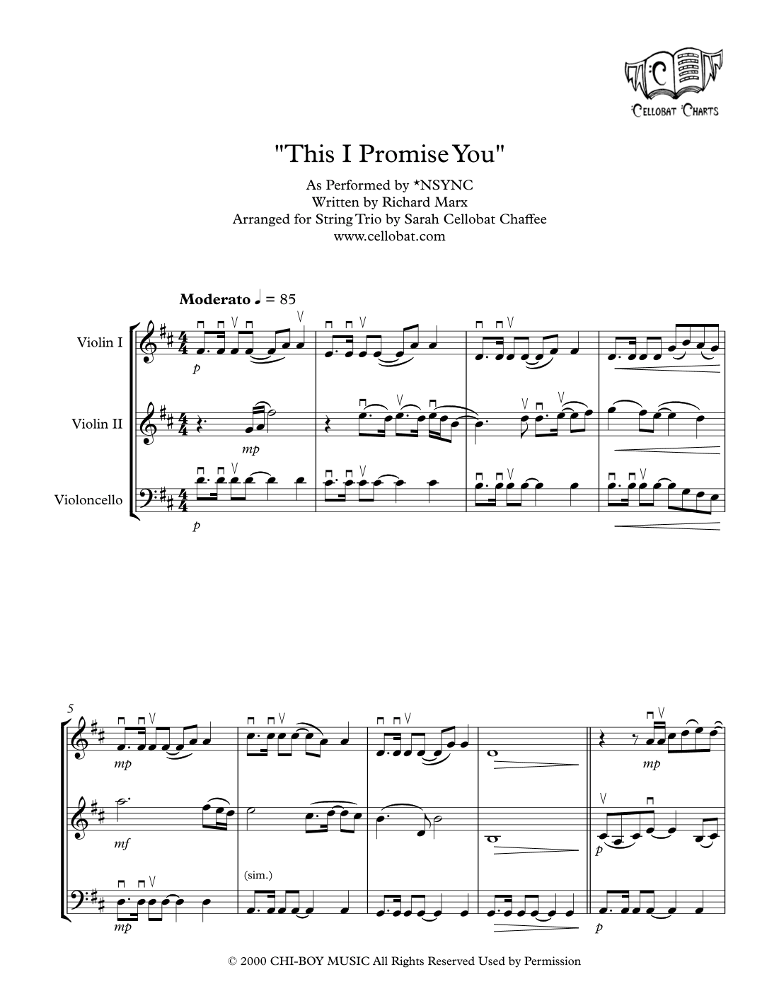 This I Promise You (arr. Sarah Cellobat Chaffee)