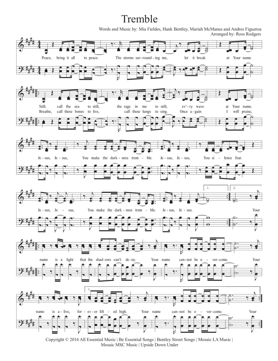 Tremble (arr. Ross Rodgers)