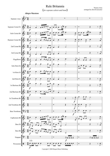 Rule Britannia - proms arrangement (arr. David Lancaster)