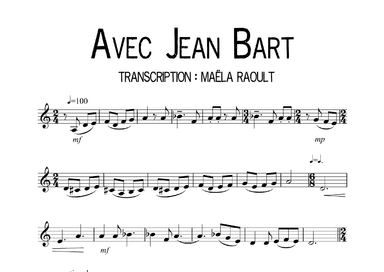 Avec Jean Bart (arr. Maëla Raoult)