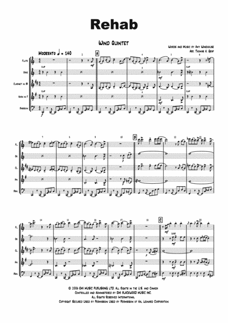 Rehab (arr. Thomas H. Graf)