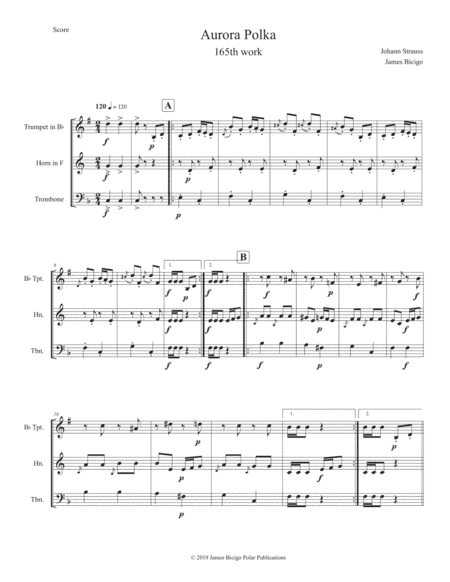 Aurora Polka (arr. James Bicigo)