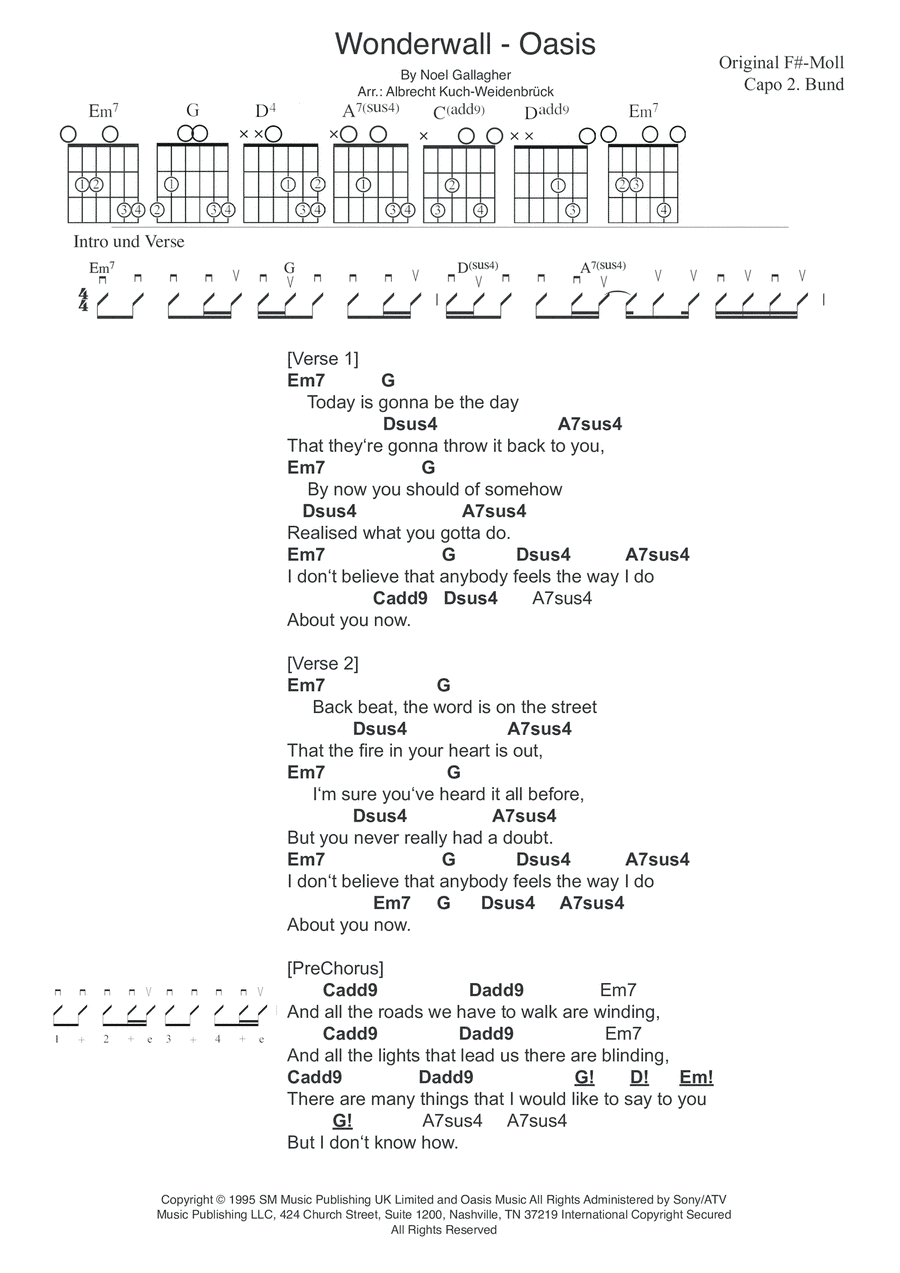 Wonderwall (arr. Albrecht Kuch-Weidenbrück)