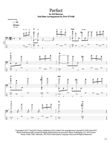 Perfect (arr. Arranged by Pete O'Neill)