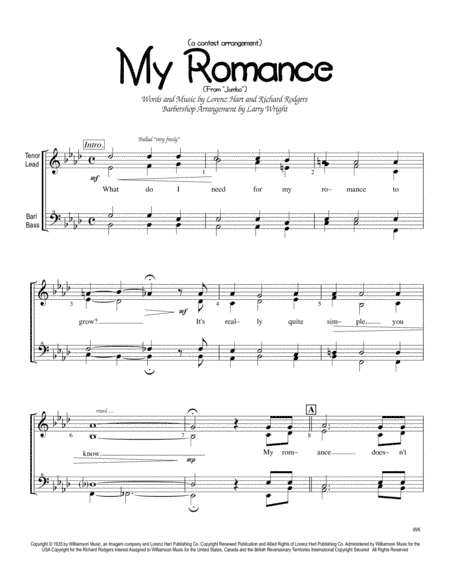 My Romance (arr. Larry Wright)