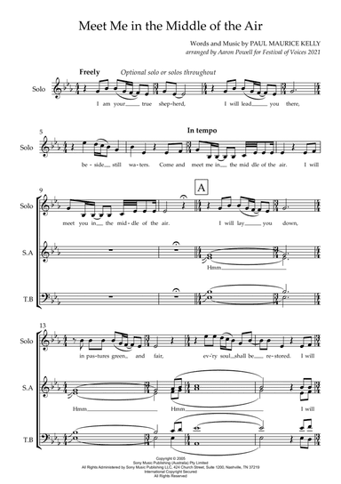Meet Me In The Middle Of The Air (arr. Aaron Powell)