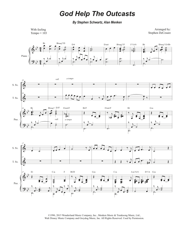 God Help The Outcasts (arr. Stephen DeCesare)