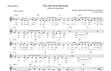 The Girl From Ipanema (garôta De Ipanema) (arr. Sidnei Borgani)