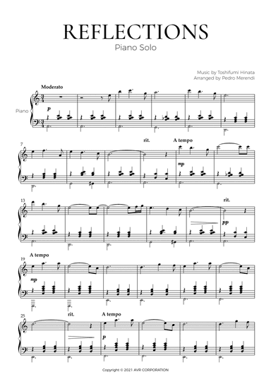 Reflections Toshifumi Hinata (arr. Pedro Merendi)