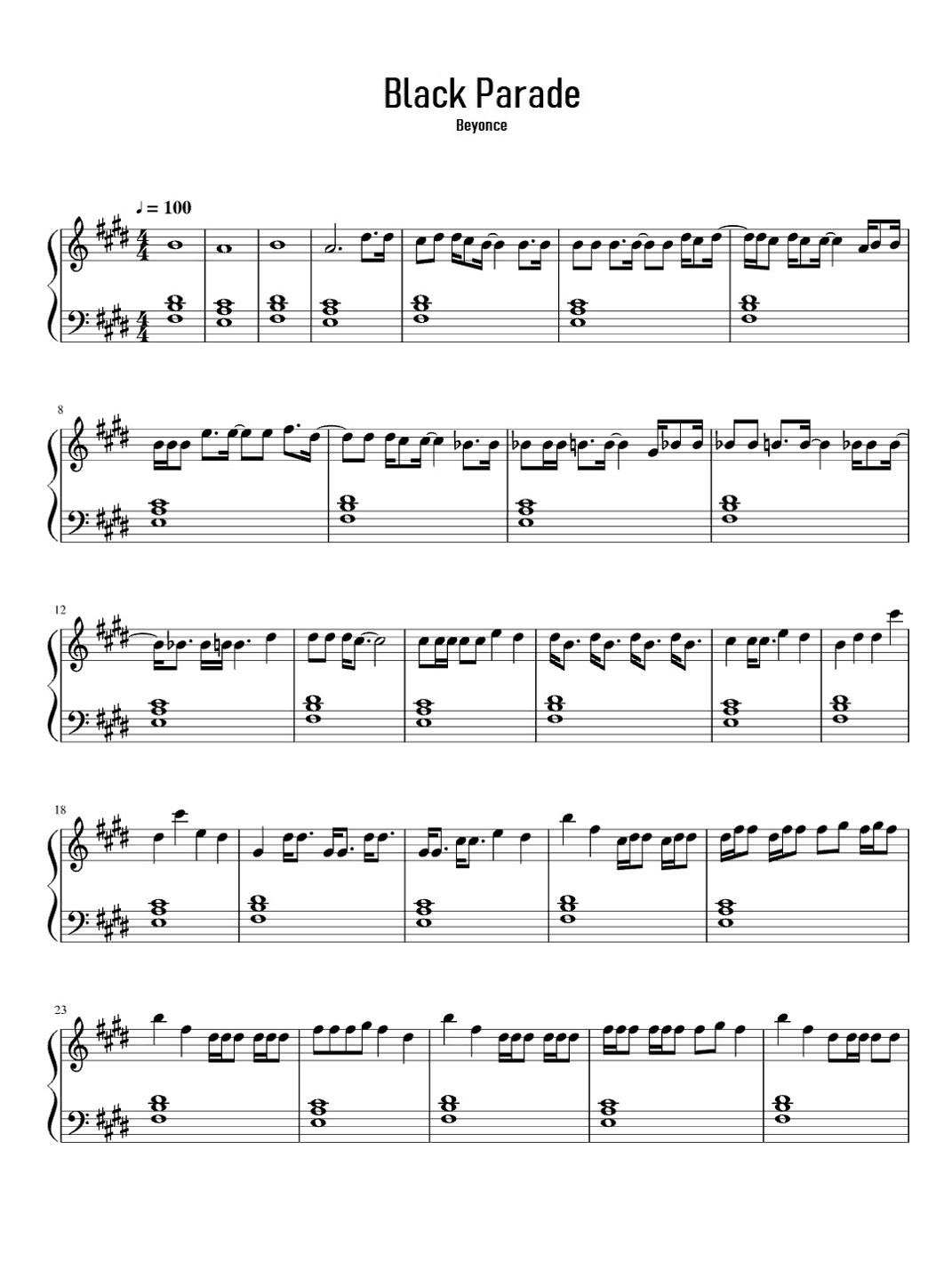 Black Parade (arr. eduardo)