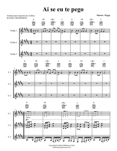 Ai Se Eu Te Pego (arr. Rafael Milhomem)