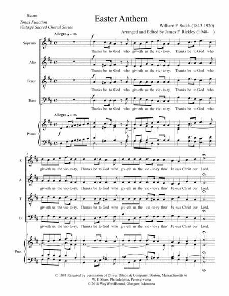 Easter Anthem (arr. James F. Rickley)