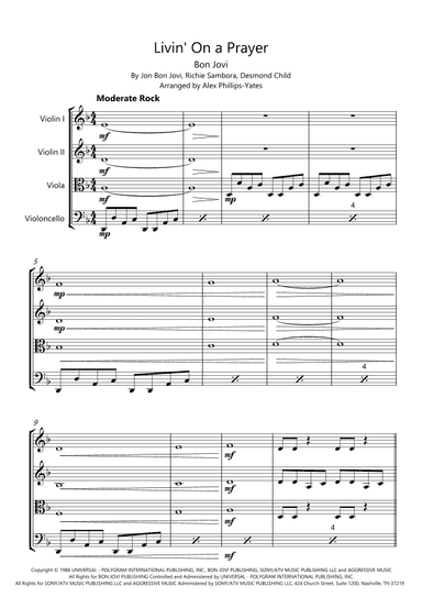 Livin' On A Prayer (arr. Alex Phillips-Yates)