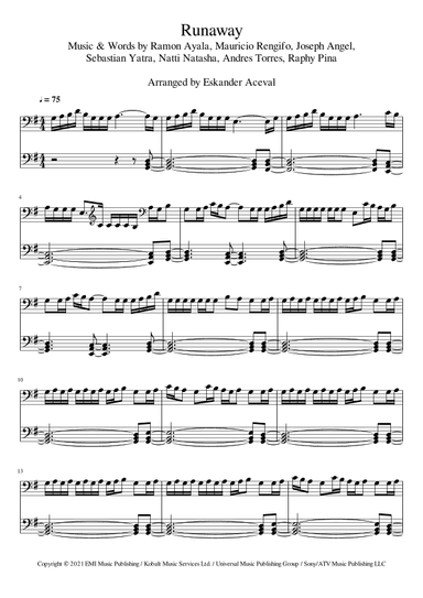 Runaway (arr. Eskander Aceval)