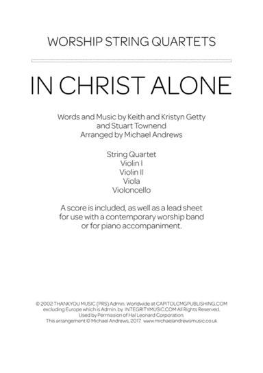 In Christ Alone (arr. Michael Thomas Andrews)