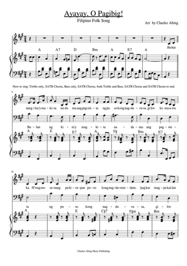 Ayayay, O Pag-ibig (arr. Charles L. Abing)