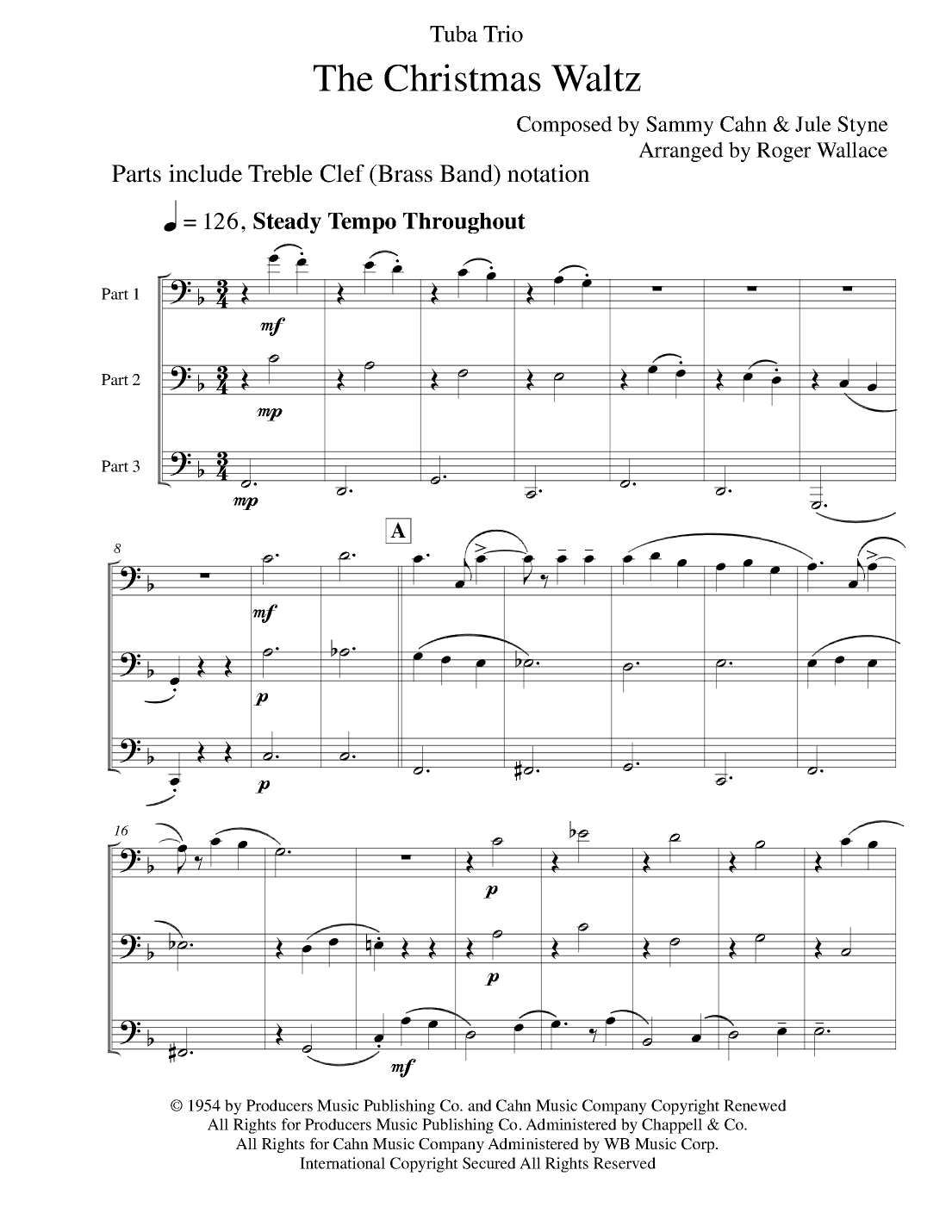 The Christmas Waltz (arr. Roger Wallace)