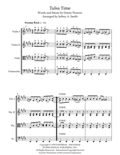 Tulsa Time (arr. Jeffrey A, Smith)