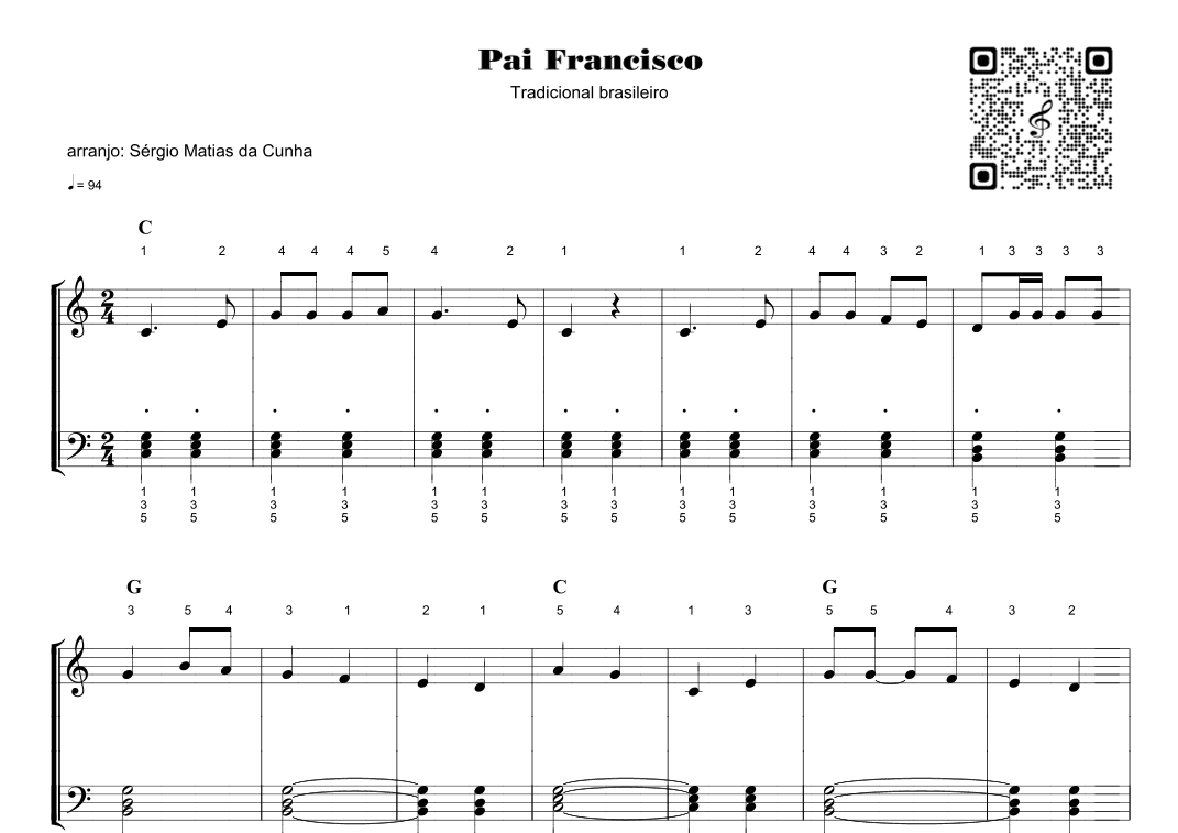 Pai Francisco (arr. Sérgio Matias da Cunha)