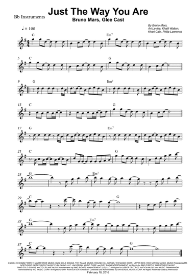 Just The Way You Are (arr. Wesley S. SIlva)