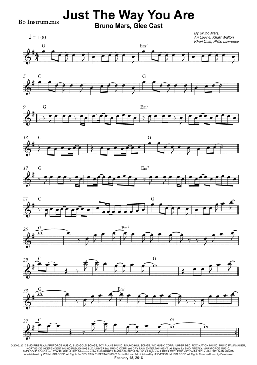 Just The Way You Are (arr. Wesley S. SIlva)
